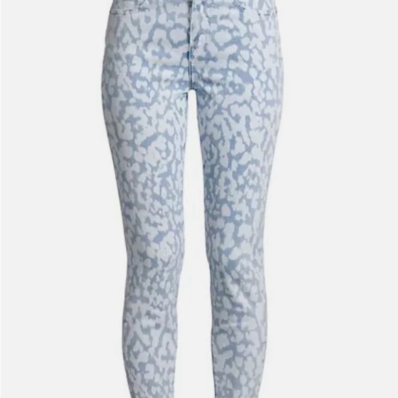 Current Elliott Womens High Waist Stiletto Leopard Ankle Skinny Jeans - Picture 4 of 15